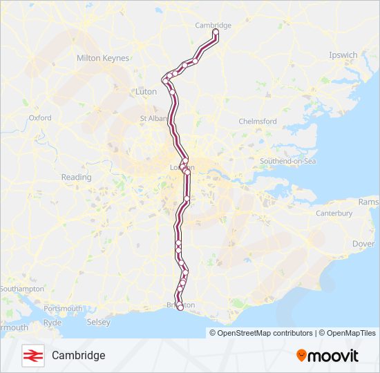 THAMESLINK train Line Map