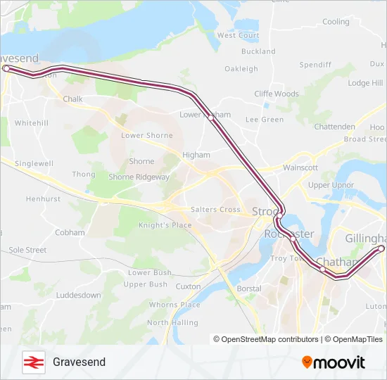 THAMESLINK Train Line Map