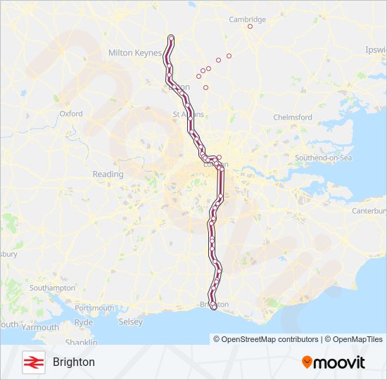 THAMESLINK train Line Map