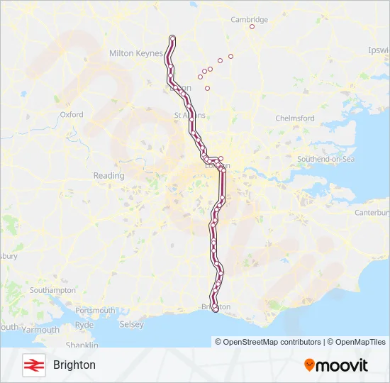 THAMESLINK Train Line Map