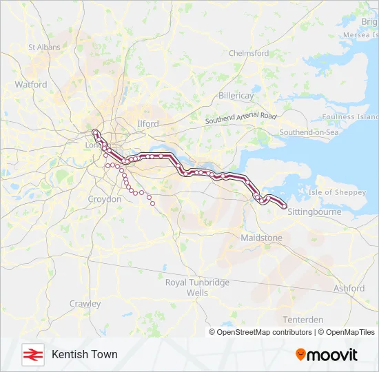 THAMESLINK Train Line Map