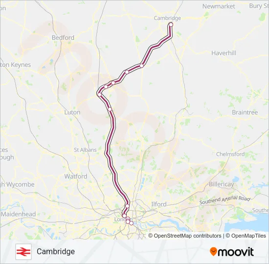THAMESLINK Train Line Map
