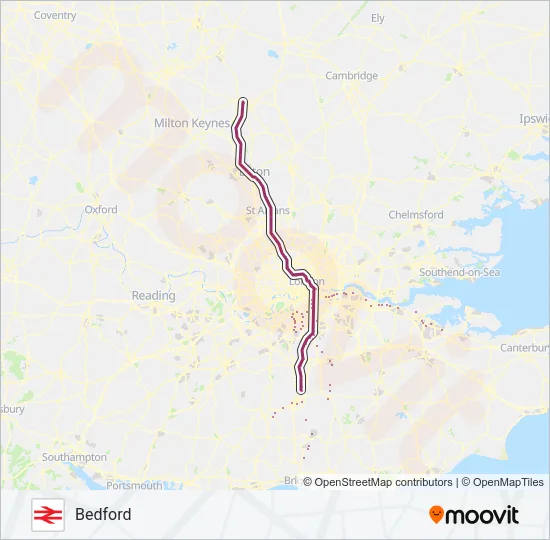 THAMESLINK Train Line Map