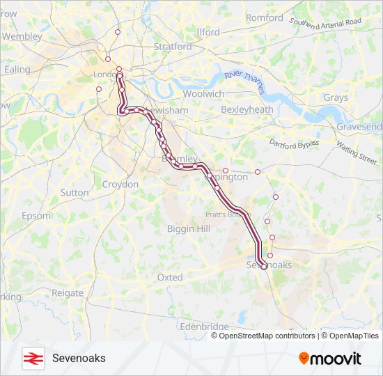 THAMESLINK Train Line Map