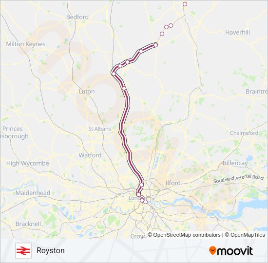 THAMESLINK Train Line Map