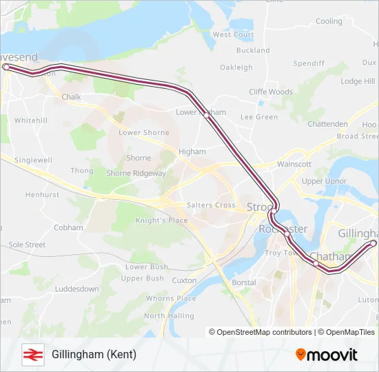 THAMESLINK Train Line Map