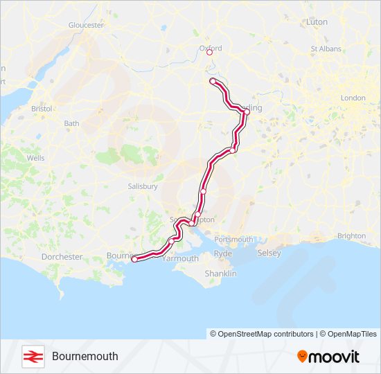 CROSSCOUNTRY train Line Map