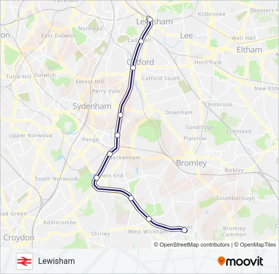 SOUTHEASTERN Train Line Map