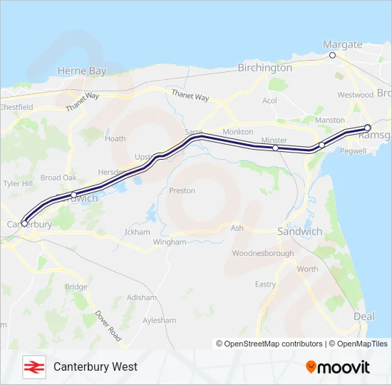 SOUTHEASTERN Train Line Map