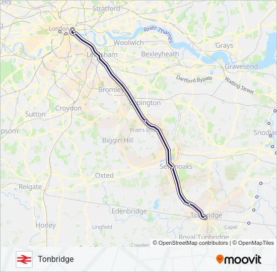 SOUTHEASTERN Train Line Map