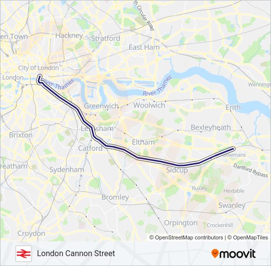 SOUTHEASTERN Train Line Map