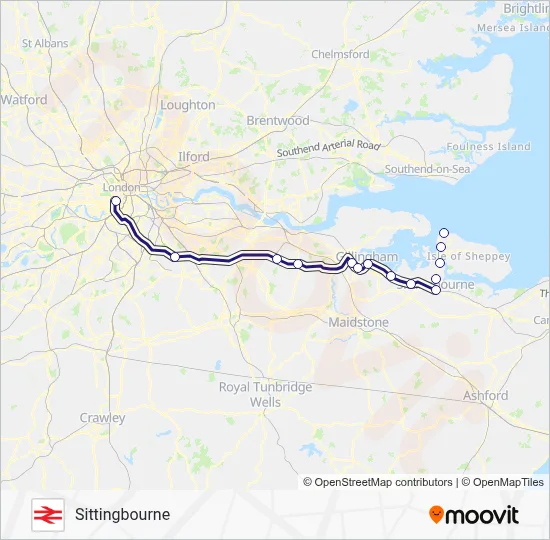 SOUTHEASTERN Route: Schedules, Stops & Maps - Sittingbourne (Updated)