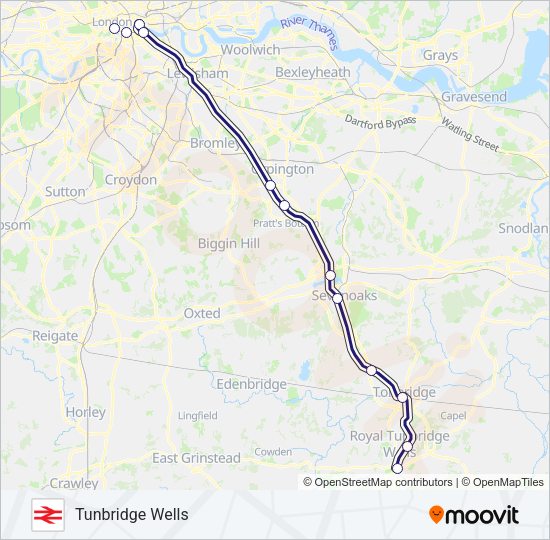 SOUTHEASTERN Train Line Map