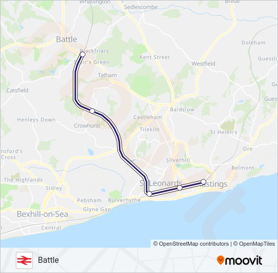 SOUTHEASTERN Train Line Map