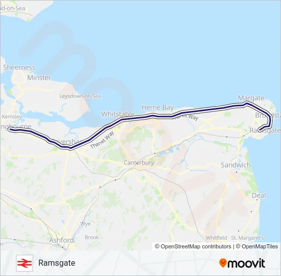 SOUTHEASTERN Train Line Map