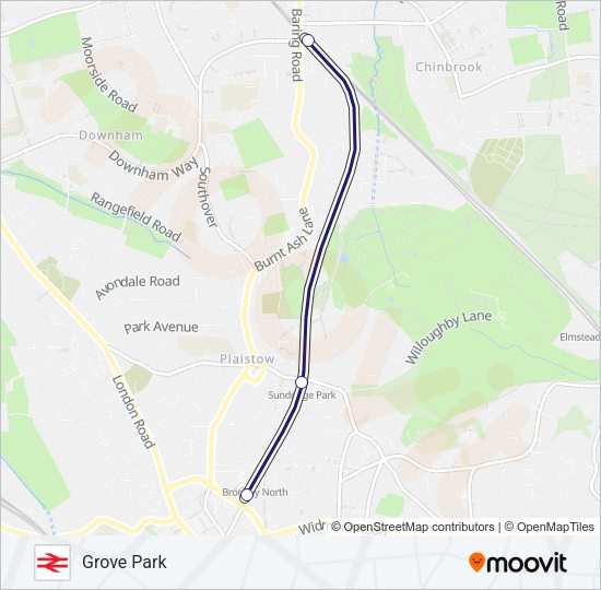 SOUTHEASTERN Train Line Map