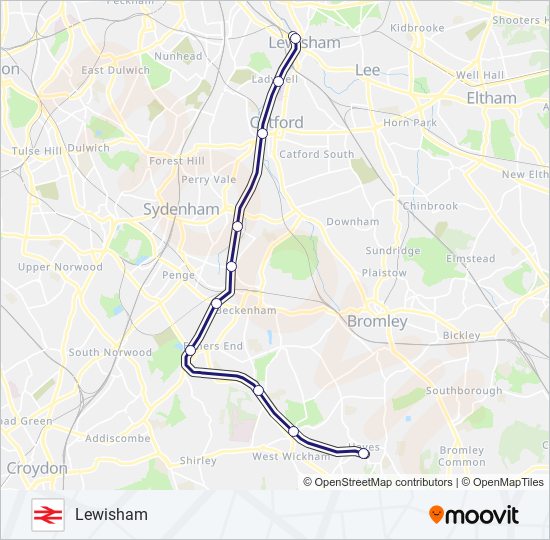 southeastern Route: Schedules, Stops & Maps - Lewisham (Updated)