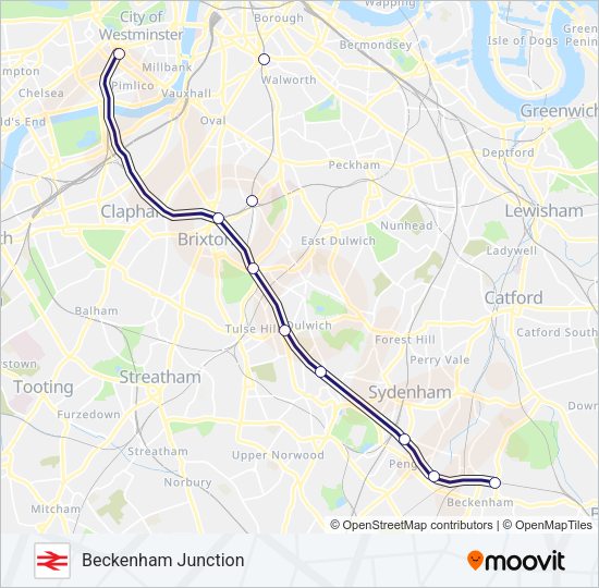 SOUTHEASTERN Train Line Map