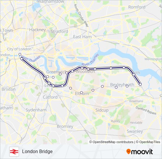 southeastern Route: Schedules, Stops & Maps - London Bridge (Updated)