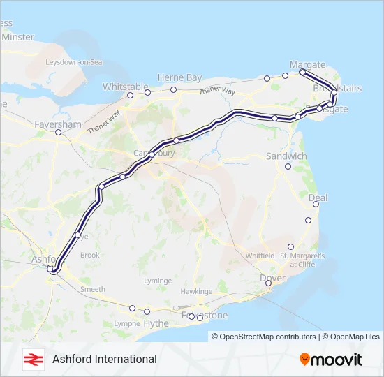 SOUTHEASTERN Train Line Map