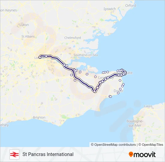 SOUTHEASTERN Train Line Map