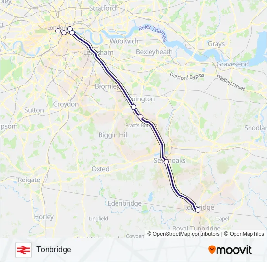 SOUTHEASTERN Train Line Map