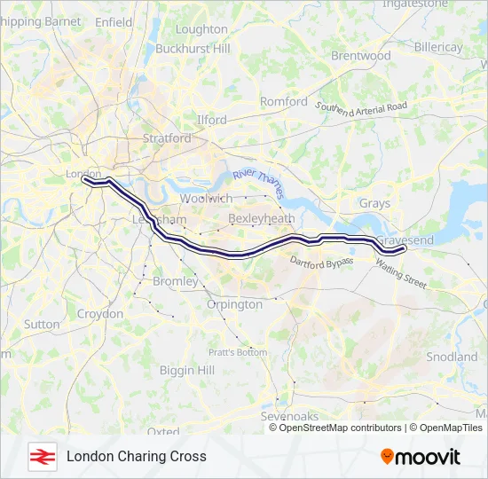 SOUTHEASTERN Train Line Map