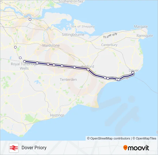 SOUTHEASTERN Train Line Map