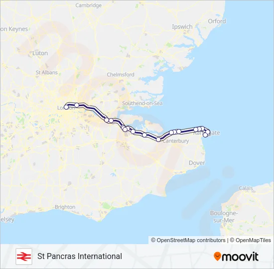 SOUTHEASTERN Train Line Map