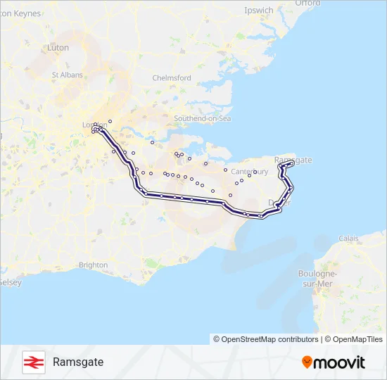 SOUTHEASTERN Train Line Map