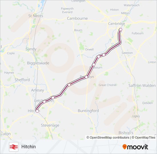 GREAT NORTHERN Train Line Map