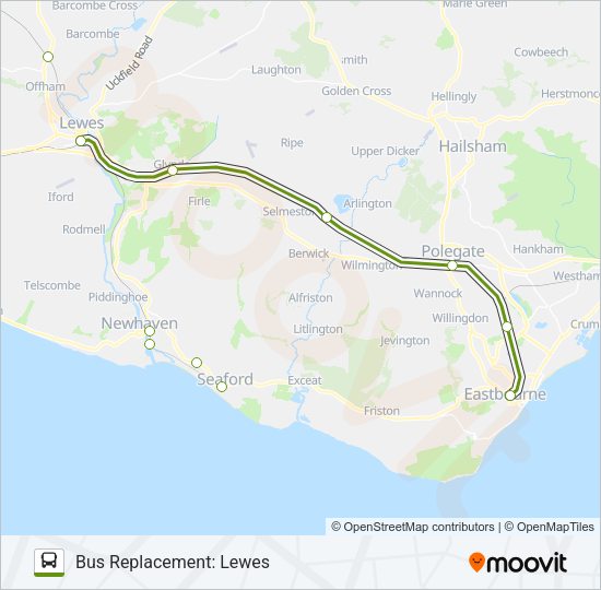 SOUTHERN Bus Line Map