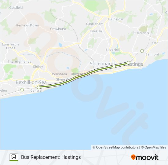 SOUTHERN bus Line Map