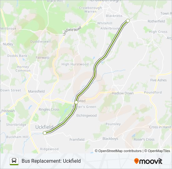 SOUTHERN Bus Line Map