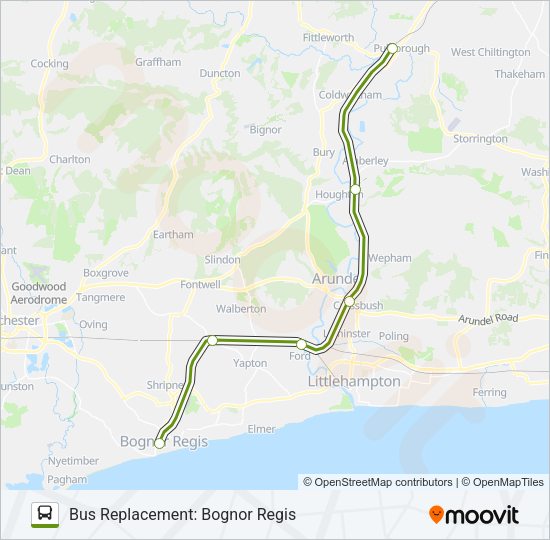 SOUTHERN Bus Line Map