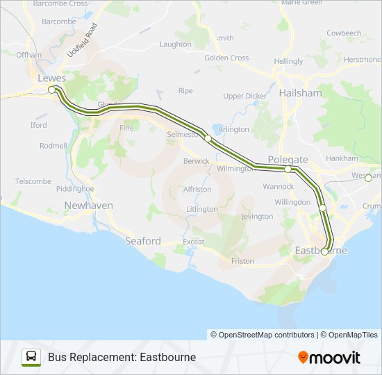 SOUTHERN Bus Line Map