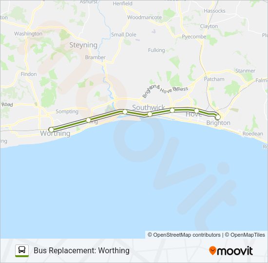 SOUTHERN bus Line Map