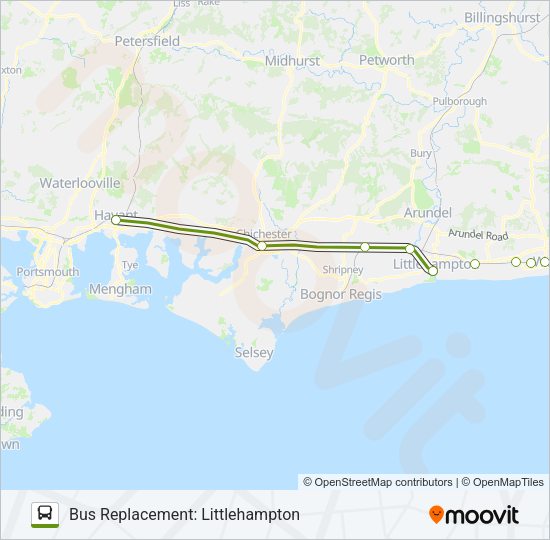 SOUTHERN Bus Line Map