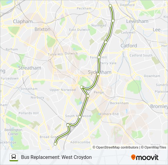 SOUTHERN Bus Line Map