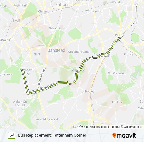 SOUTHERN Bus Line Map