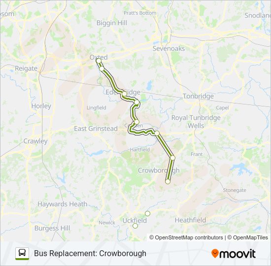 SOUTHERN Bus Line Map