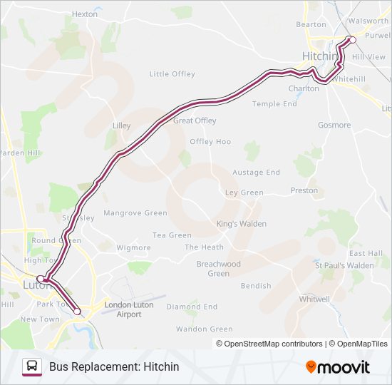 THAMESLINK Bus Line Map