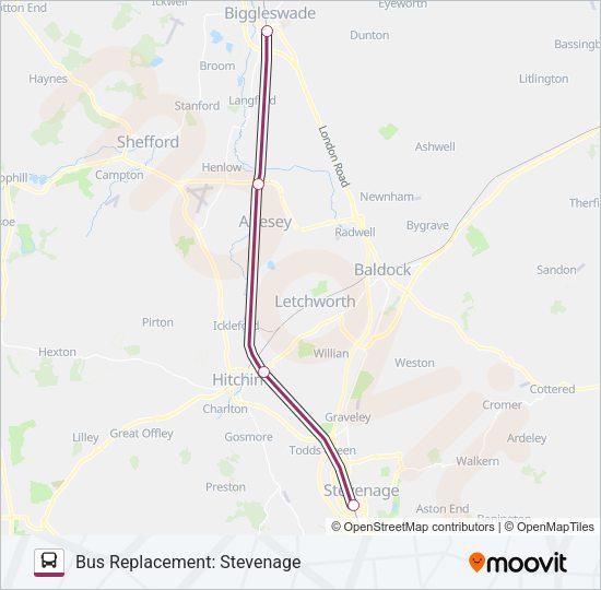 THAMESLINK Bus Line Map
