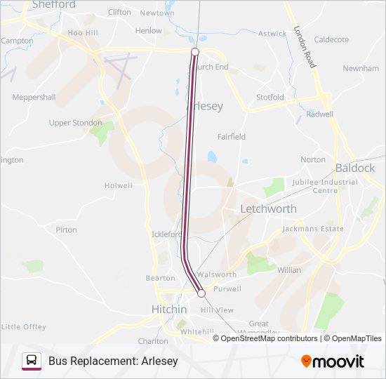 THAMESLINK Bus Line Map
