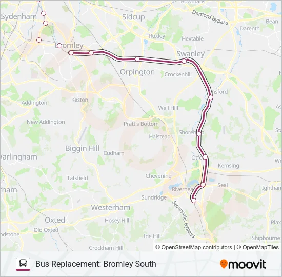 THAMESLINK Bus Line Map