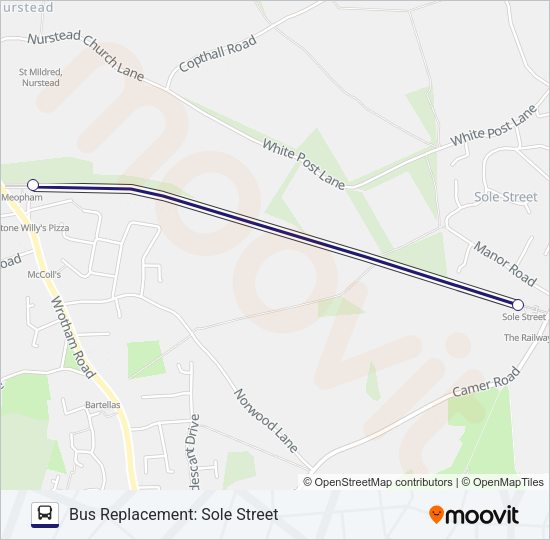 SOUTHEASTERN Bus Line Map