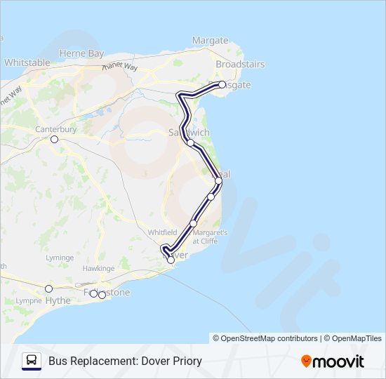 SOUTHEASTERN Bus Line Map