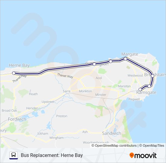 SOUTHEASTERN Bus Line Map