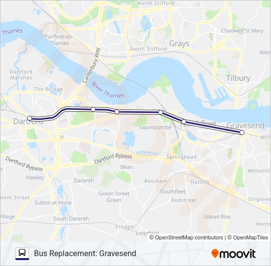 SOUTHEASTERN Bus Line Map