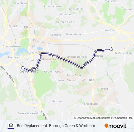SOUTHEASTERN Bus Line Map